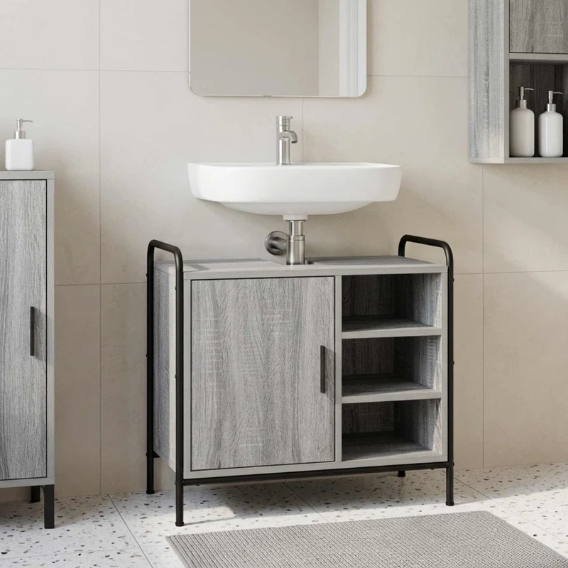 Mobile da Bagno Sonoma grigio 65,5 x 34 x 61 cm 8014073