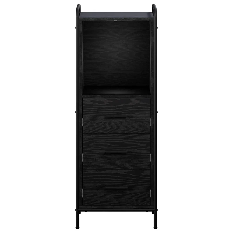 Mobile da Bagno Rovere Nero 40 x 36 x 109,5 cm 8014046