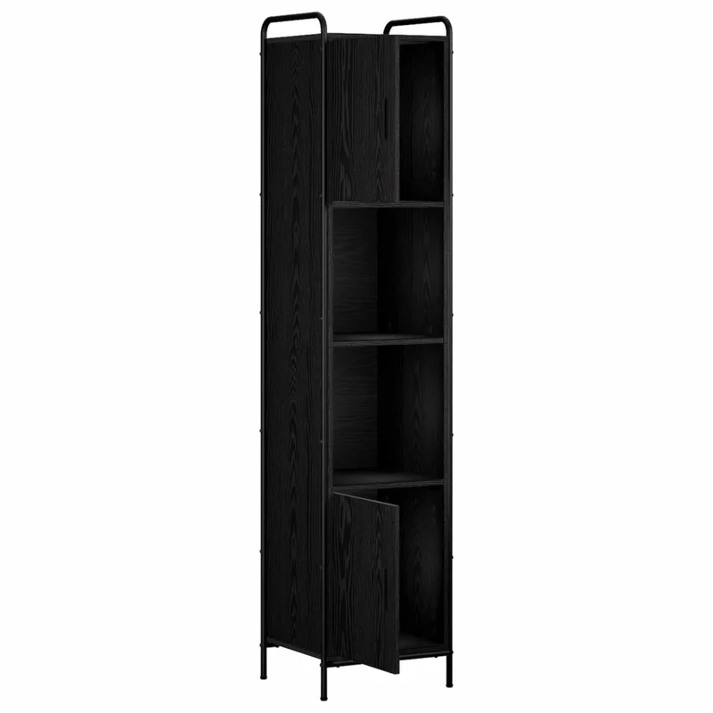 Mobile da Bagno Rovere Nero 46 x 36 x 181 cm 8014028