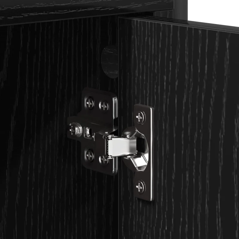 Mobile da Bagno Rovere Nero 46 x 36 x 181 cm 8014028