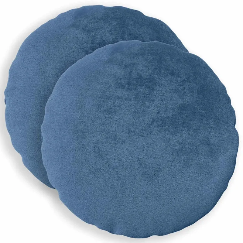 Federa 2 pcs HEERLEN Azzurro Ø 40 cm Flanella 922467