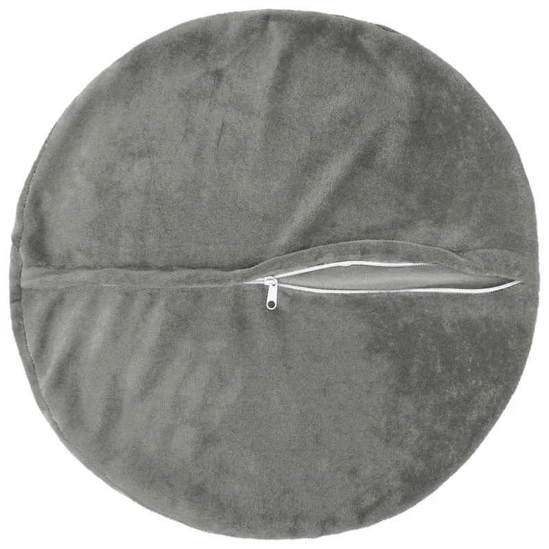 Federa 2 pcs HEERLEN Grigio Scuro Ø 40 cm Flanella 922459