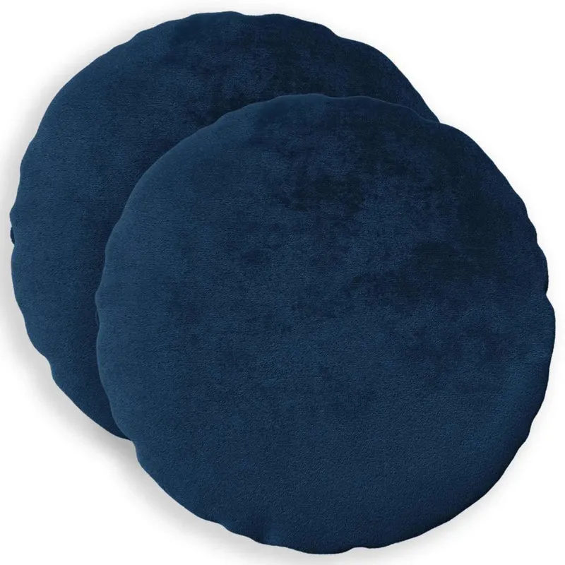 Federa 2 pcs HEERLEN Blu navy Ø 40 cm Flanella 922453