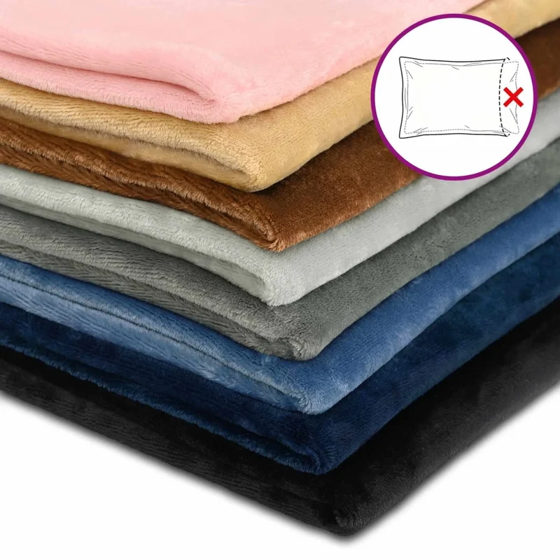 Federa 2 pcs HEERLEN Blu navy Ø 40 cm Flanella 922453