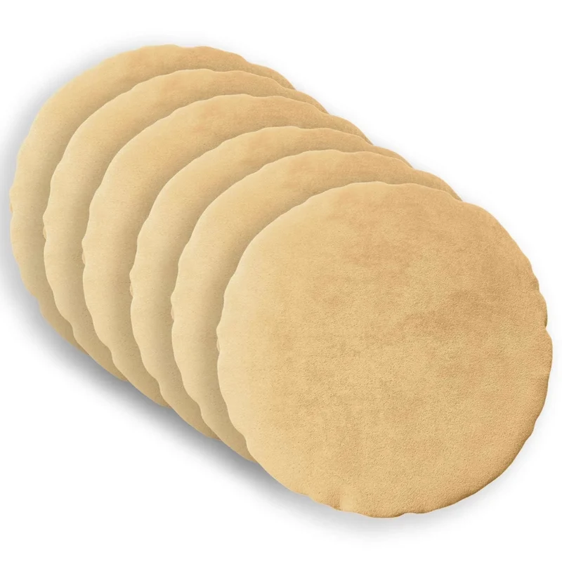 Federa 6 pcs HEERLEN Tortora Ø 30 cm Flanella 922140