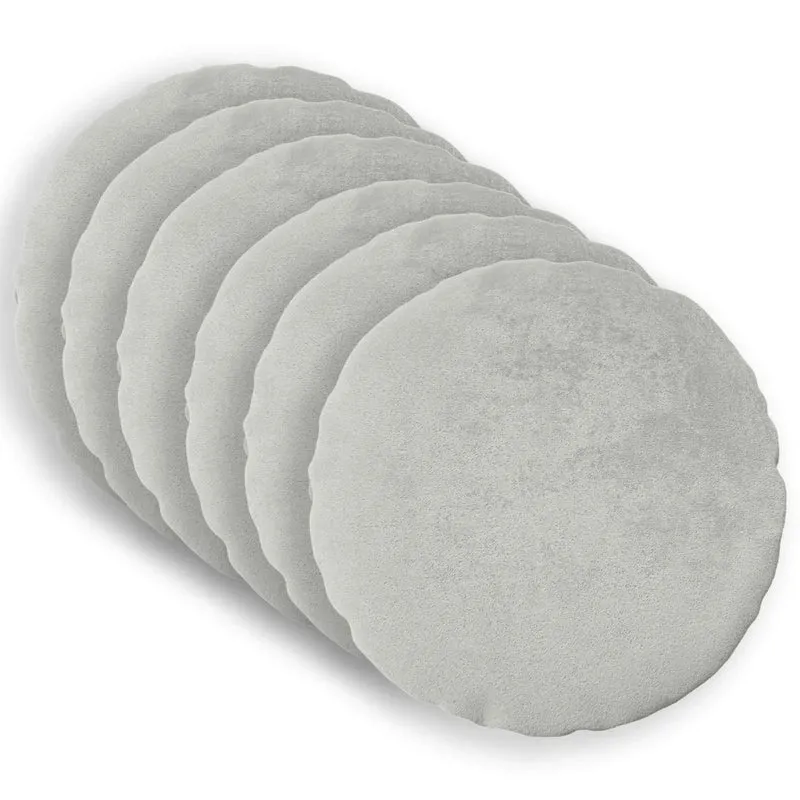 Federa 6 pcs HEERLEN Grigio Chiaro Ø 30 cm Flanella 922134