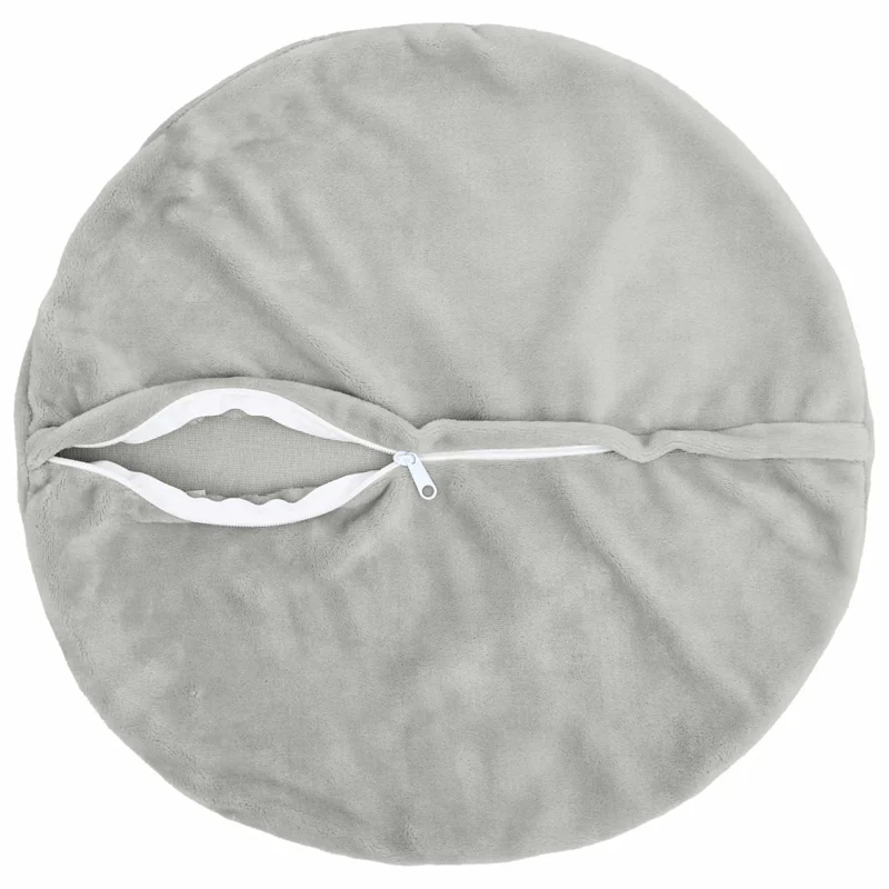 Federa 6 pcs HEERLEN Grigio Chiaro Ø 30 cm Flanella 922134