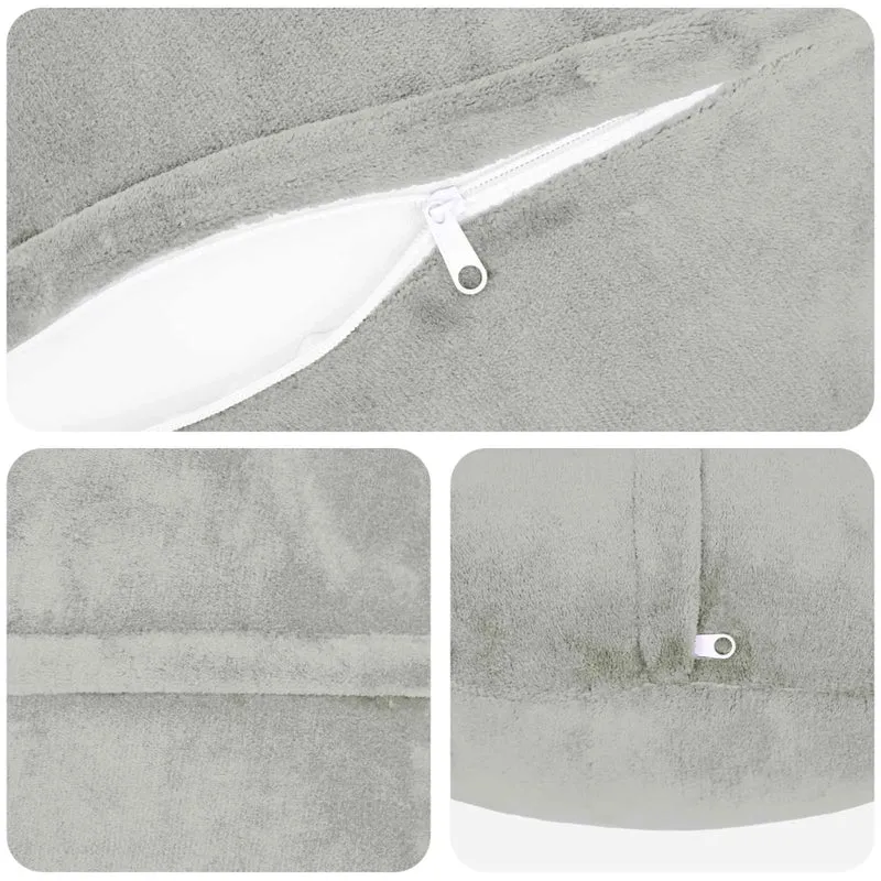 Federa 6 pcs HEERLEN Grigio Chiaro Ø 30 cm Flanella 922134