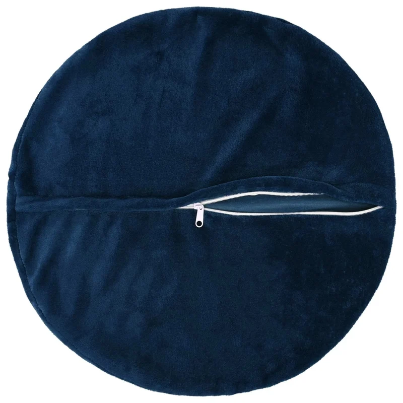 Federa 2 pcs HEERLEN Blu navy Ø 30 cm Flanella 922129