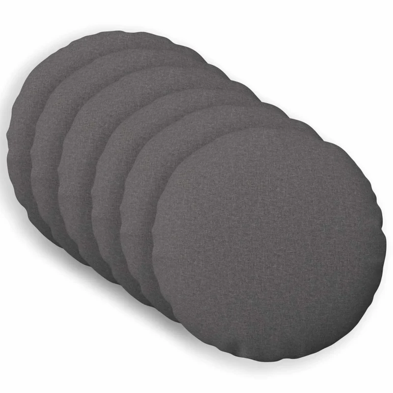 Federa 6 pz HEERLEN Grigio Chiaro Ø 30 cm Tessuto 921854