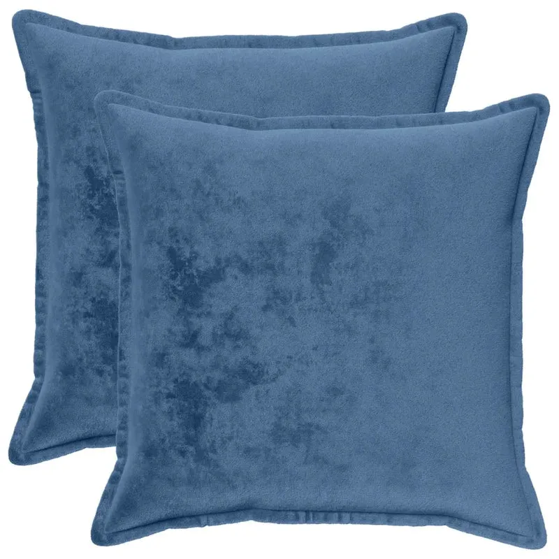Federa 2 pcs HOUTEN Azzurro 80 x 80 cm Flanella 921819