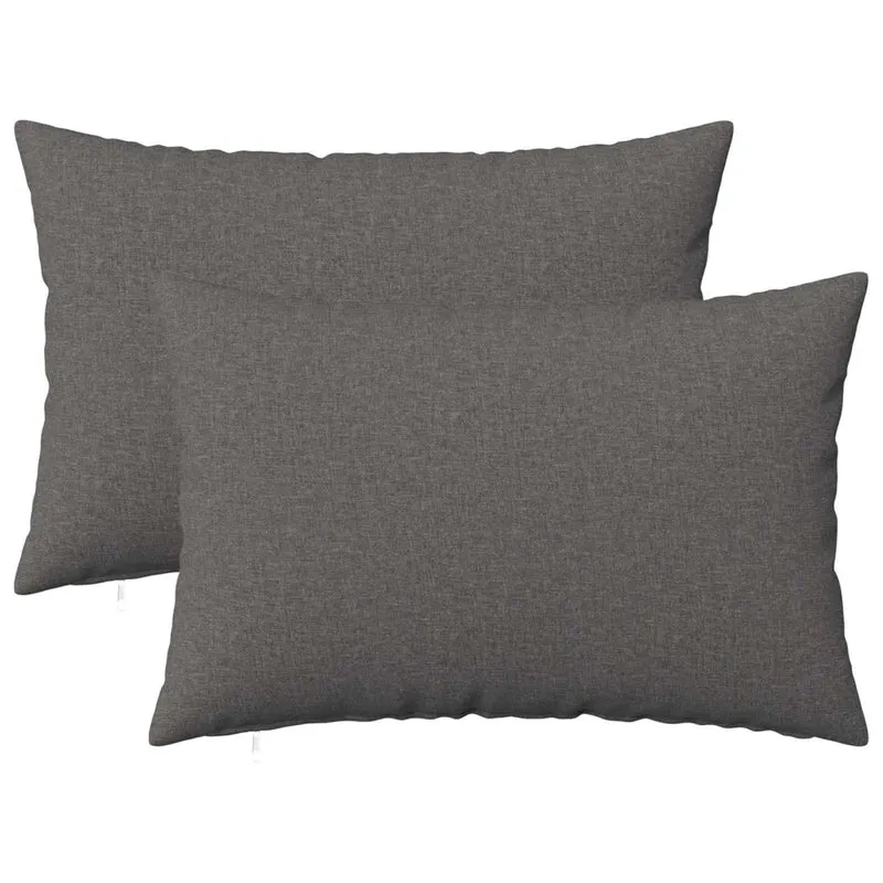 Federa 2 pz HEERLEN Grigio Chiaro 50 x 70 cm Tessuto 911221