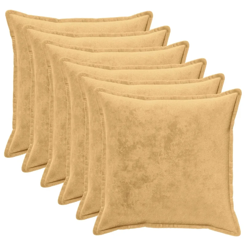 Federa 6 pcs HOUTEN Tortora 70 x 70 cm Flanella 921510