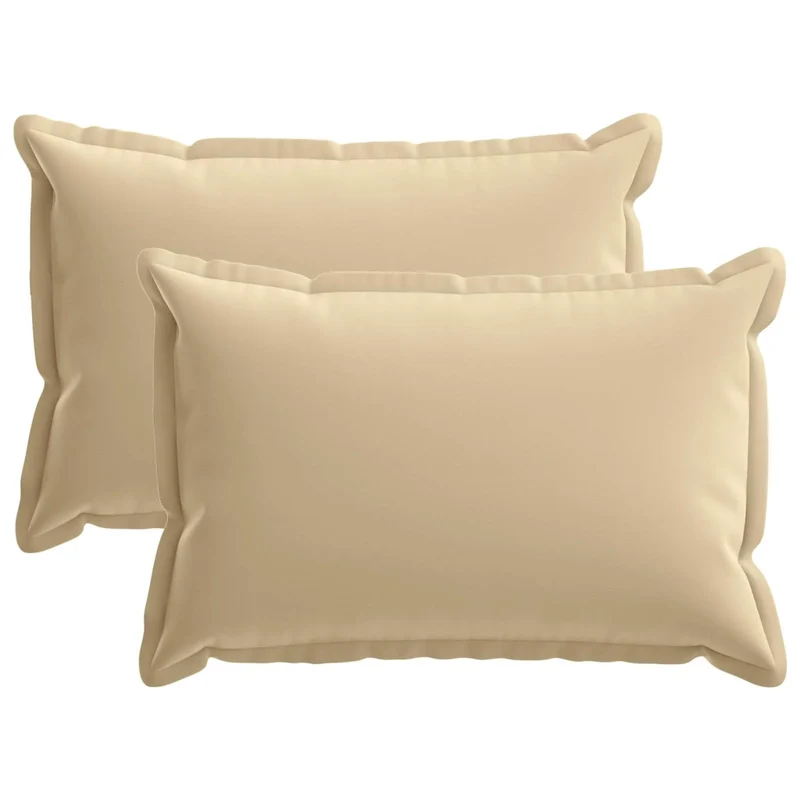 Federa 2 pz HOUTEN Beige 50 x 75 cm Poliestere 919875