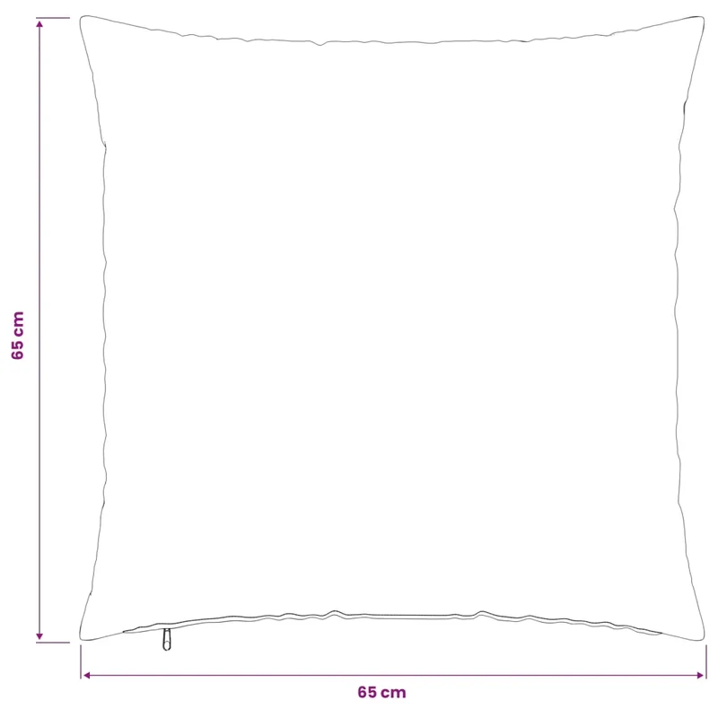 Federa 2 pz HEERLEN Grigio Chiaro 65 x 65 cm Tessuto 912841