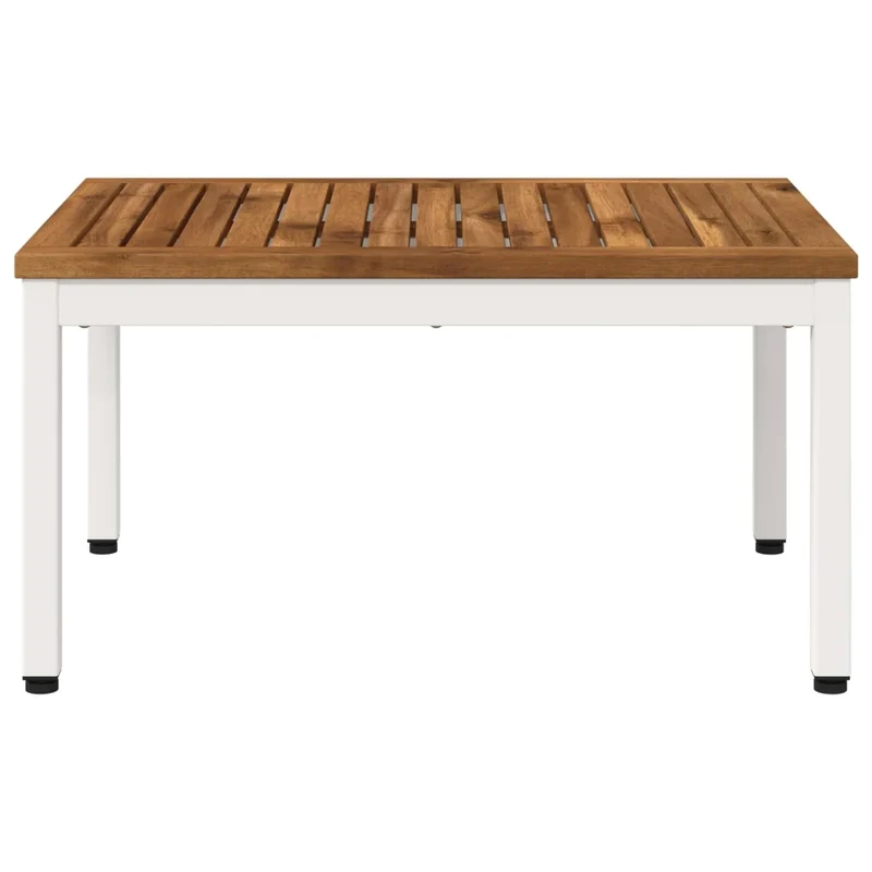 Tavolino da salotto Naturale e Bianco 49 x 68,5 x 36 cm 901281