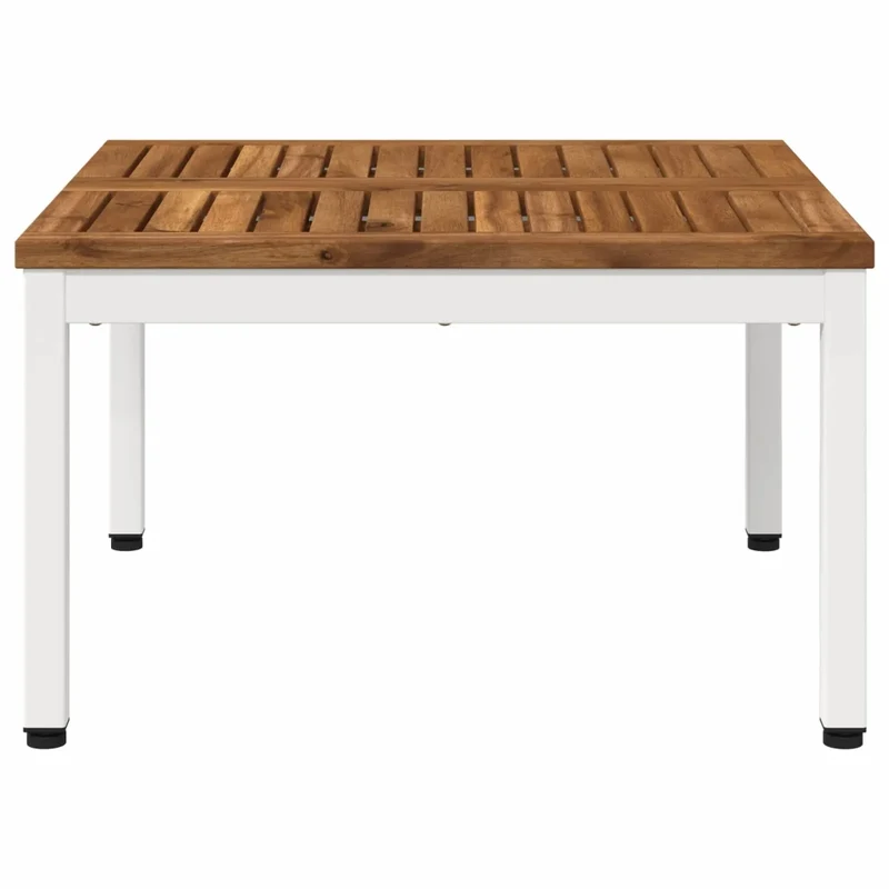 Tavolino da salotto Naturale e Bianco 60 x 60,5 x 36 cm 901275