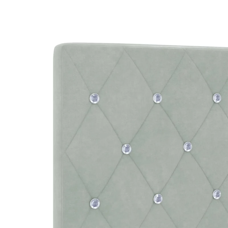 Letto ottomano con materasso 2 pz Grigio Chiaro Velluto 3457896