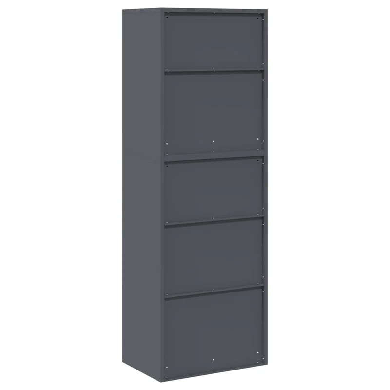 Armadio 2 pz Antracite 60 x 40 x 175 cm Acciaio Bloccabile 3438755