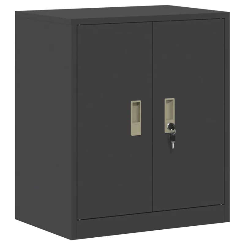 Armadio 2 pz Nero 60 x 40 x 175 cm Acciaio Bloccabile 3438753
