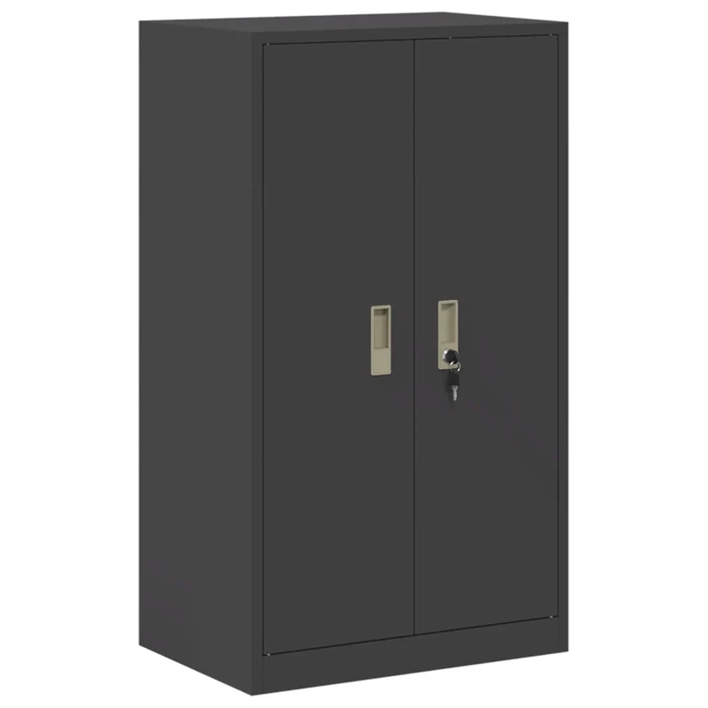 Armadio 2 pz Nero 60 x 40 x 175 cm Acciaio Bloccabile 3438753