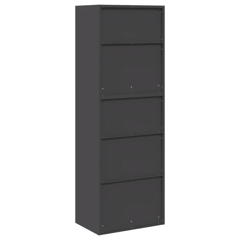 Armadio 2 pz Nero 60 x 40 x 175 cm Acciaio Bloccabile 3438753