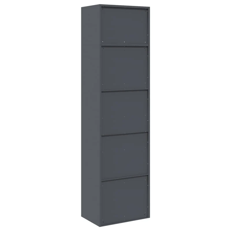 Armadio 2 pz Antracite 60 x 40 x 220 cm Acciaio Bloccabile 3438707