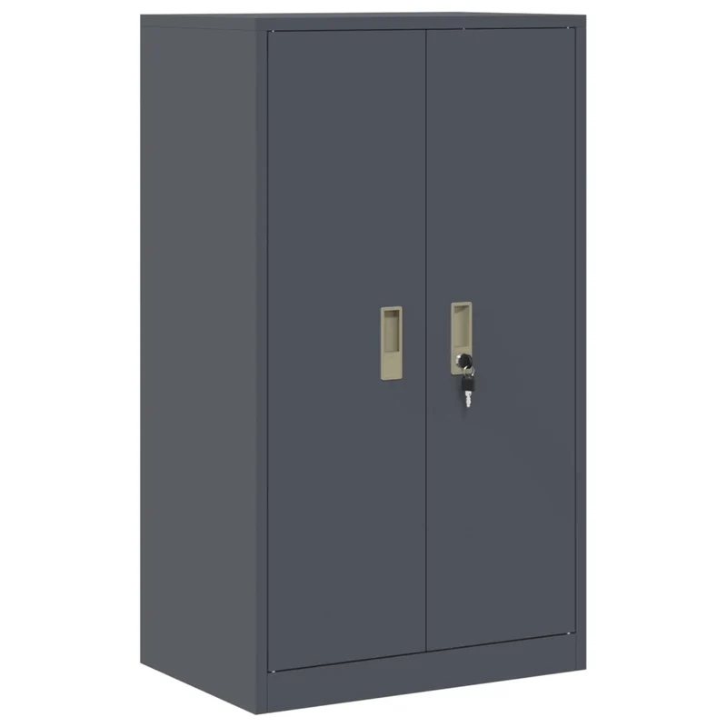 Armadio 2 pz Antracite 60 x 40 x 145 cm Acciaio Bloccabile 3438695