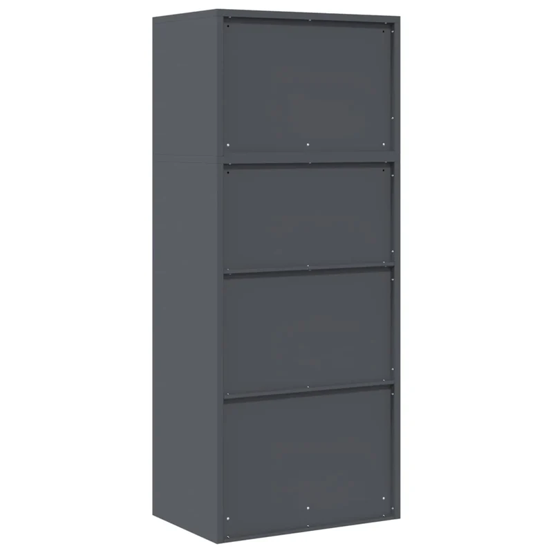 Armadio 2 pz Antracite 60 x 40 x 145 cm Acciaio Bloccabile 3438695