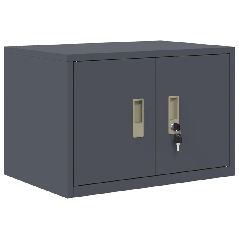 Armadio 2 pz Antracite 60 x 40 x 130 cm Acciaio Bloccabile 3438689