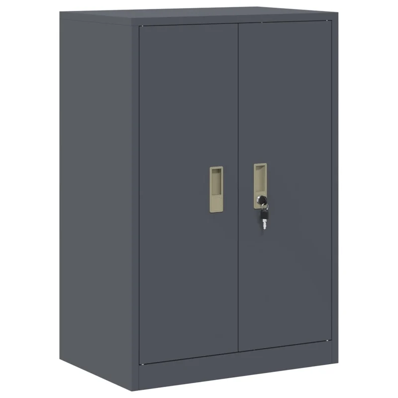 Armadio 2 pz Antracite 60 x 40 x 130 cm Acciaio Bloccabile 3438689