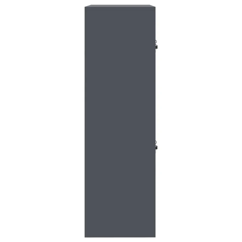 Armadio 2 pz Antracite 60 x 40 x 130 cm Acciaio Bloccabile 3438689