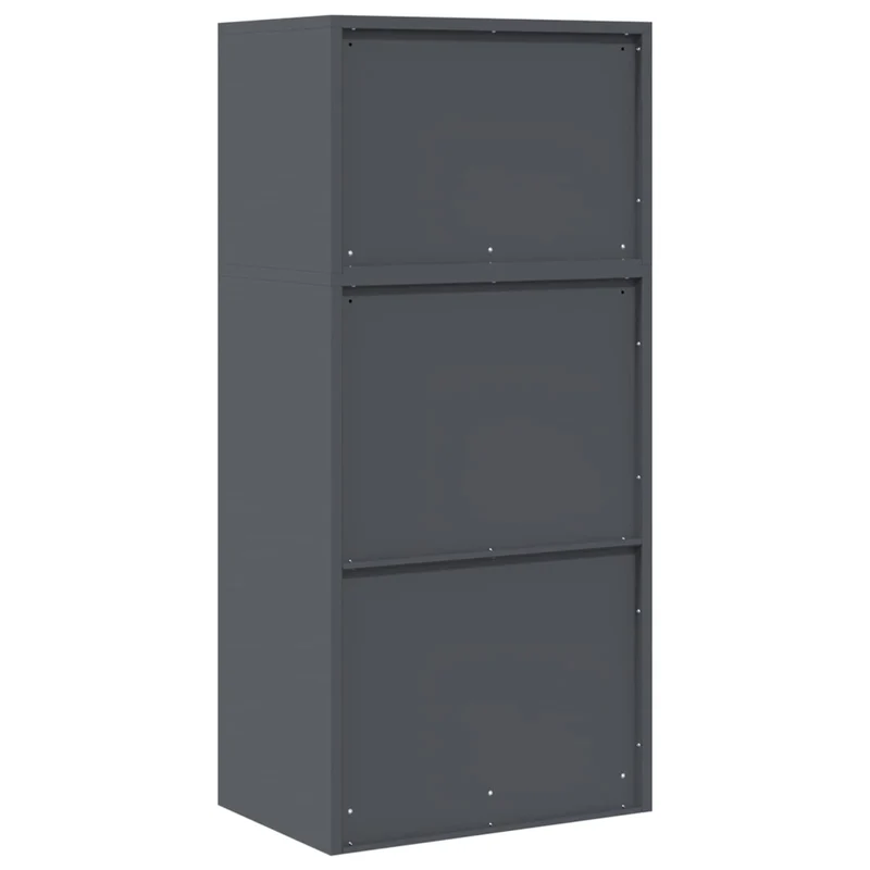 Armadio 2 pz Antracite 60 x 40 x 130 cm Acciaio Bloccabile 3438689