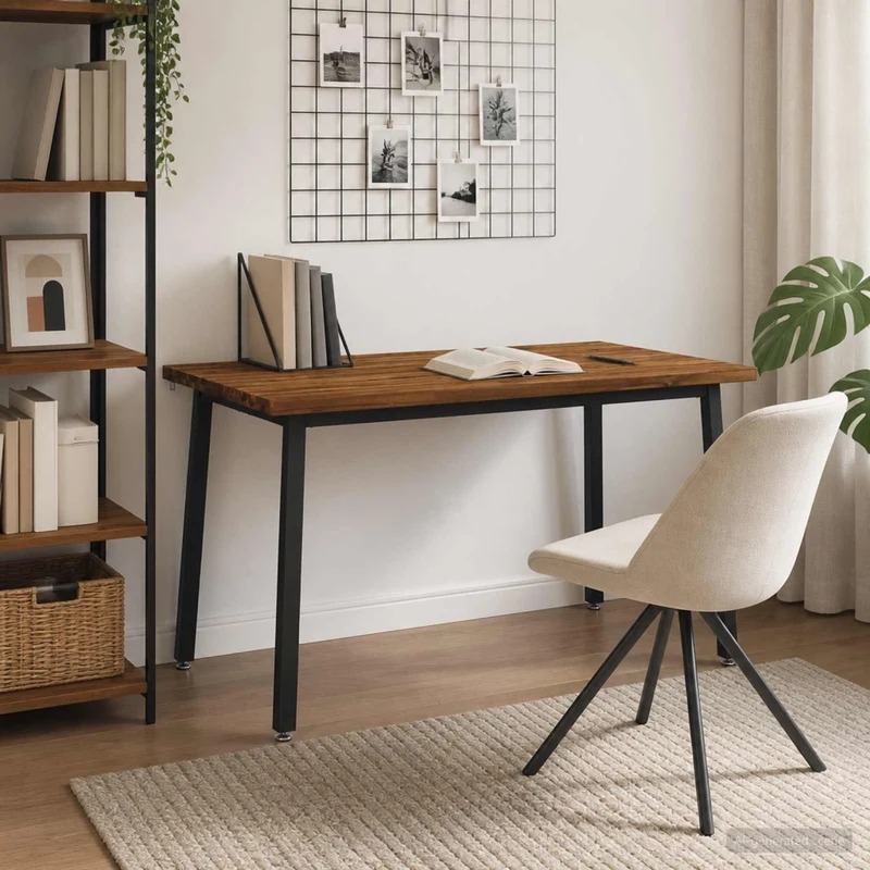 Tavolo da pranzo quadrato 140 x 90 x 75 cm Naturale 3425036