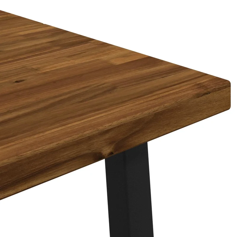 Tavolo da pranzo quadrato 140 x 90 x 75 cm Naturale 3425036