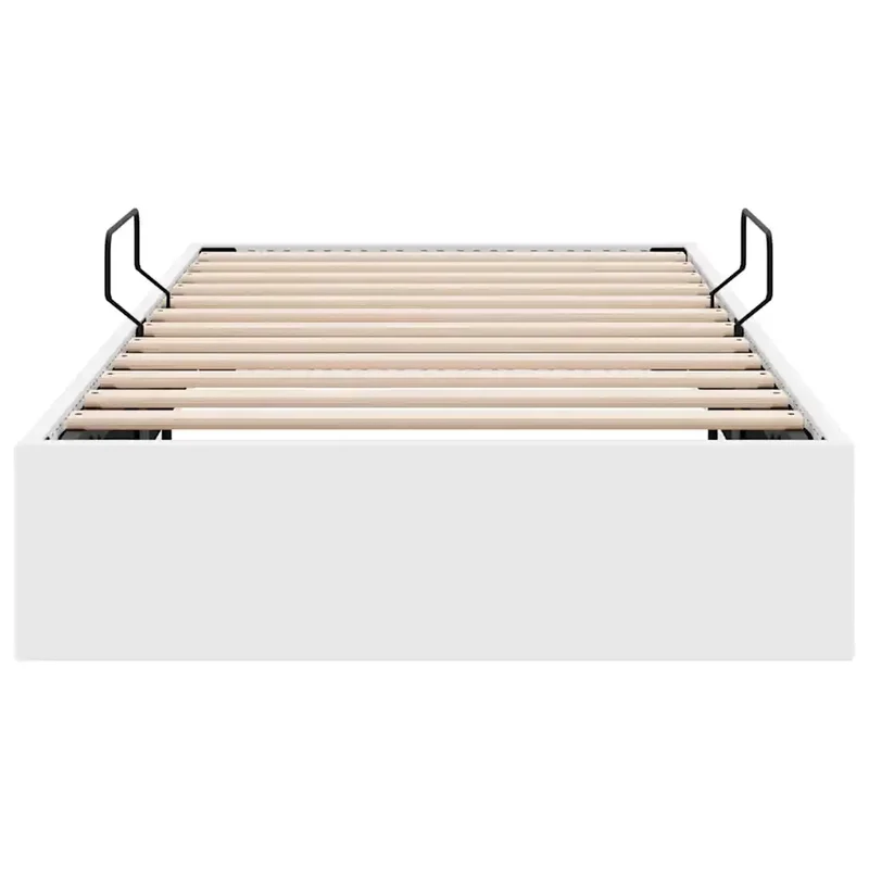 Letto con Contenitore Bianco 100 x 203 cm Similpelle 3369971