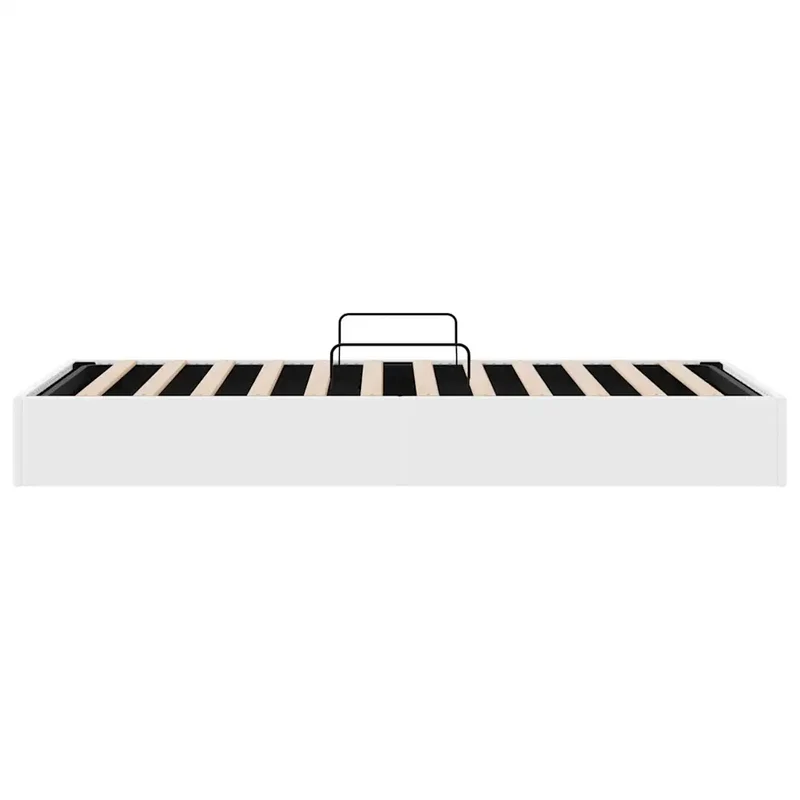 Letto con Contenitore Bianco 100 x 203 cm Similpelle 3369971