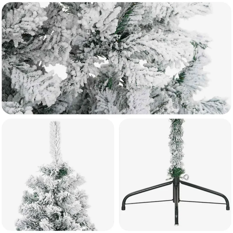 Albero di Natale artificiale 210 cm PVC e Acciaio 42055198