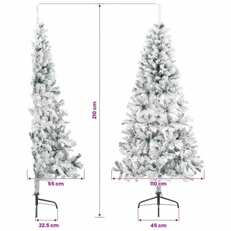 Albero di Natale artificiale 210 cm PVC e Acciaio 42055198