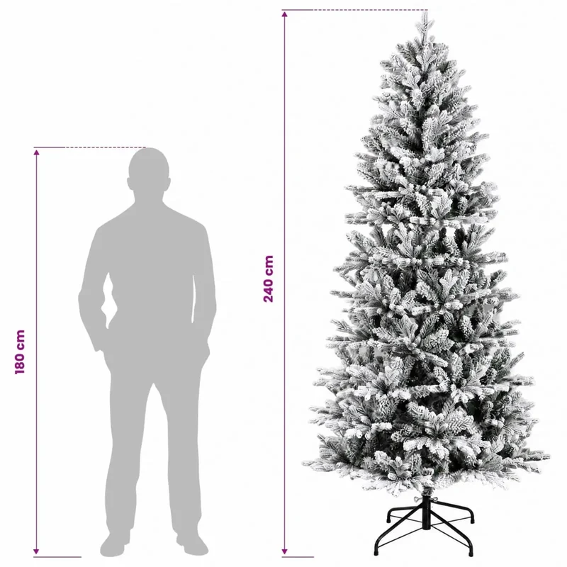 Albero di Natale Artificiale con Rami Pieghevoli 240 cm 42055506