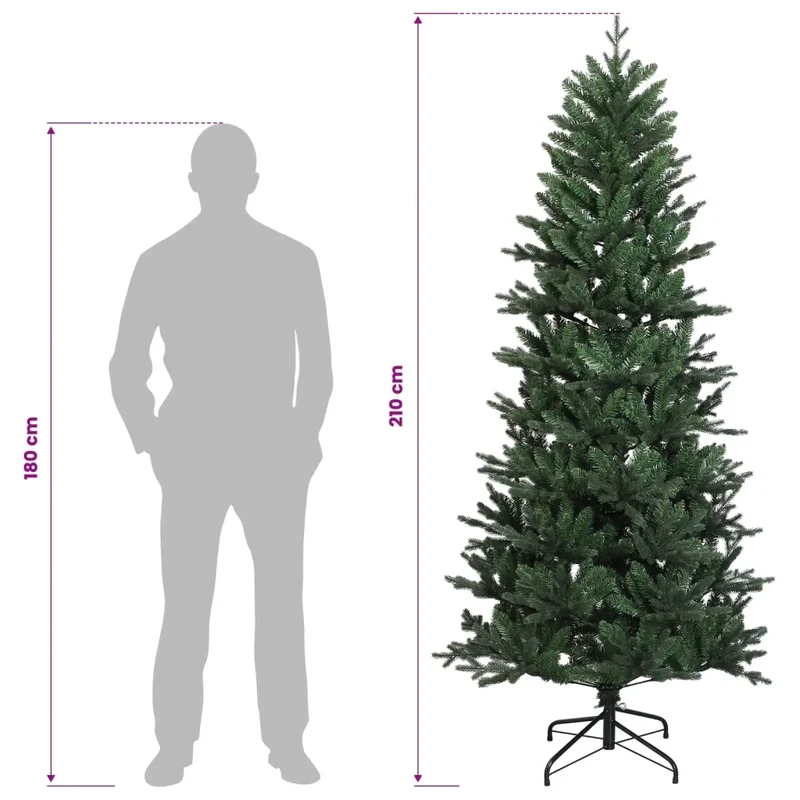 Albero di Natale Artificiale con Rami Pieghevoli 210 cm 42055500