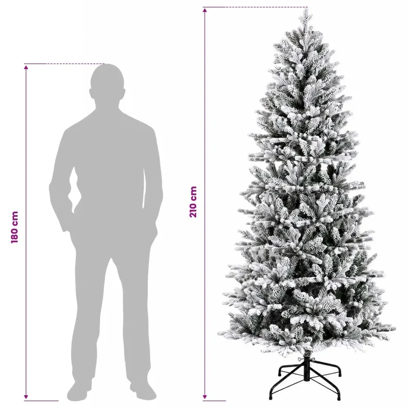 Albero di Natale Artificiale con Rami Pieghevoli 210 cm 42055505