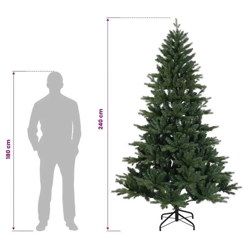 Albero di Natale Artificiale con Rami Pieghevoli 240 cm 42055531