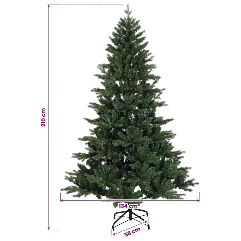 Albero di Natale Artificiale con Rami Pieghevoli 210 cm 42055530