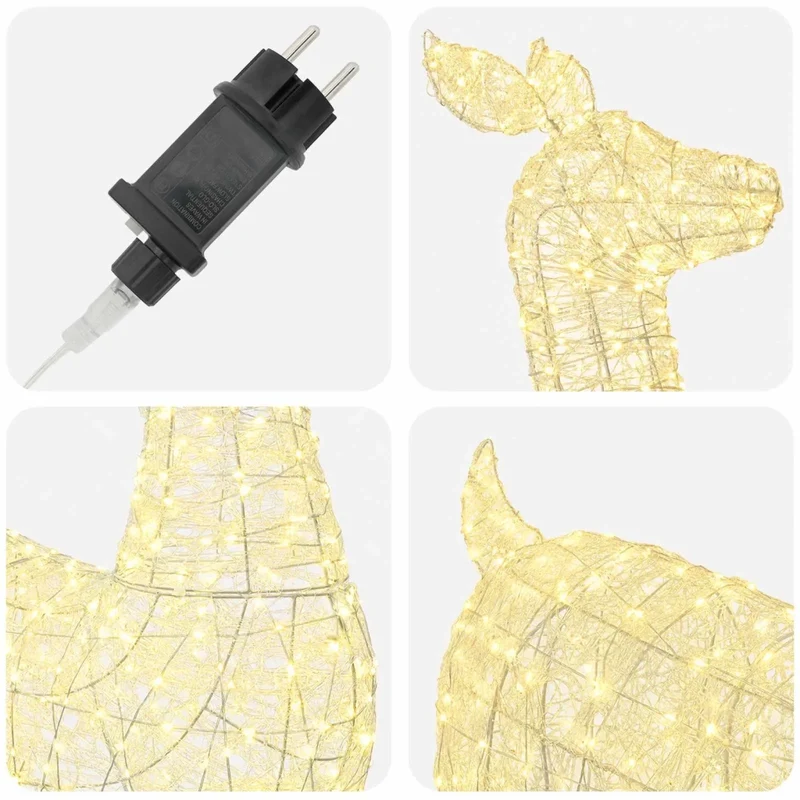 Renna di Natale luminosa a LED LOVIISA 900 LED Bianco caldo 42049482