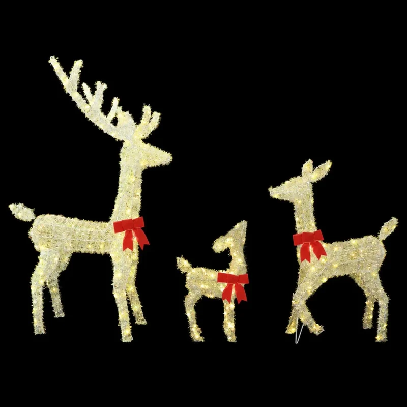 Famiglia di renne natalizie LED 300 LED Bianco caldo 42049474