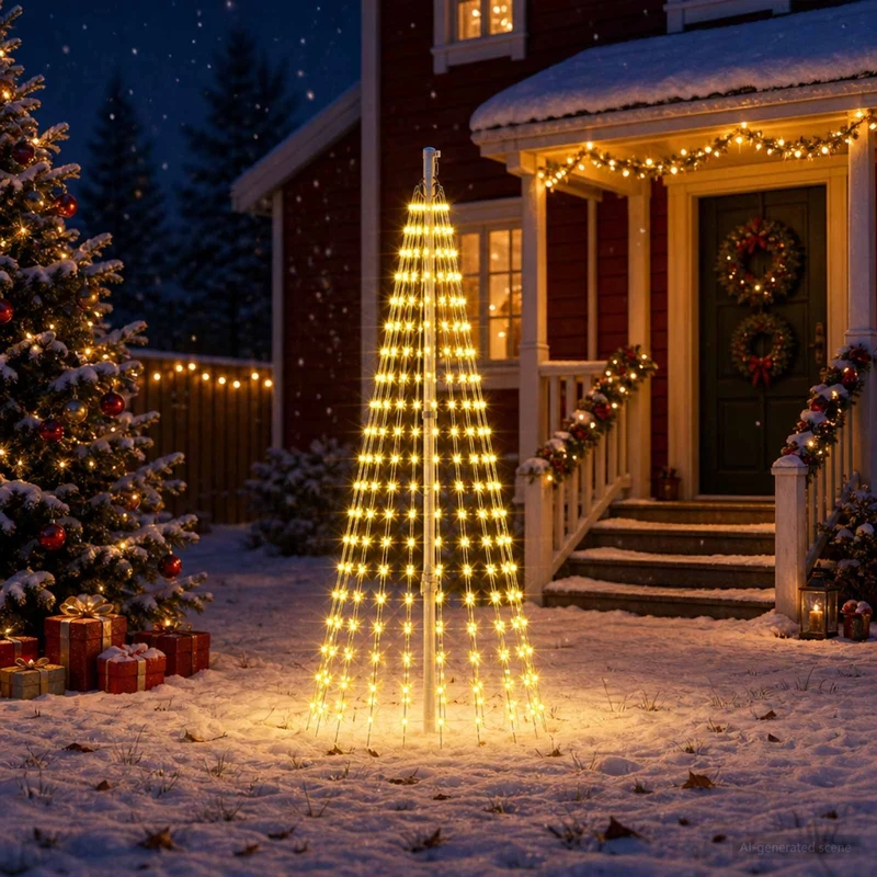 Luci per albero di Natale con picchetti 270 LED Bianco caldo e 42053543