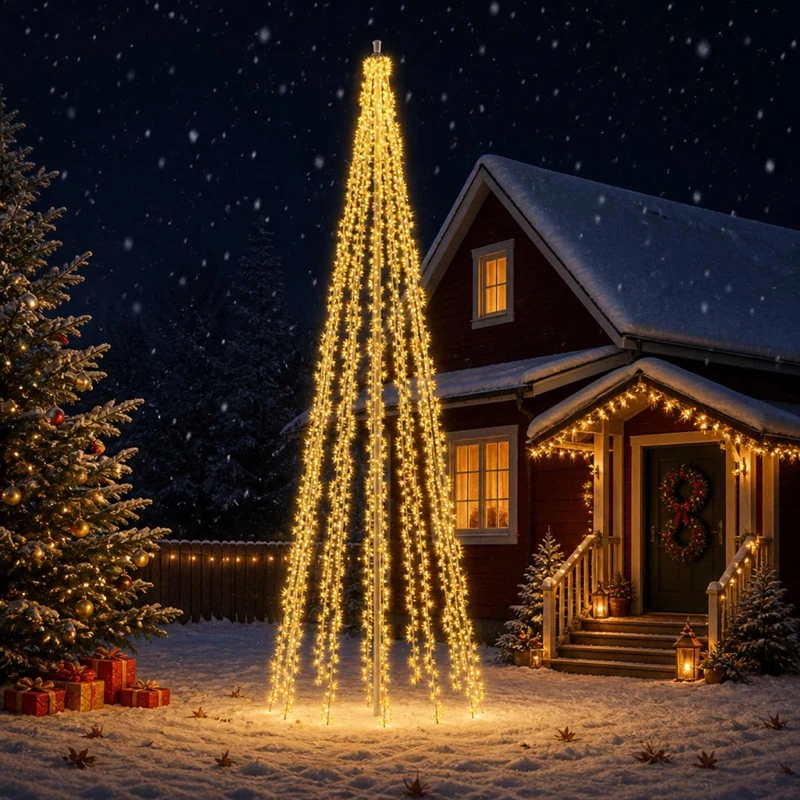 Luci per albero di Natale con 12 LED 2004 LED Bianco caldo 42053562