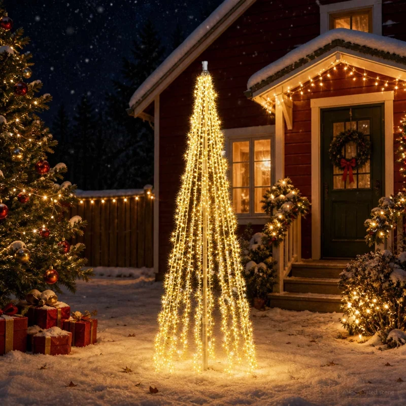 Luci per albero di Natale con 10 LED 1550 LED Bianco caldo 42053560