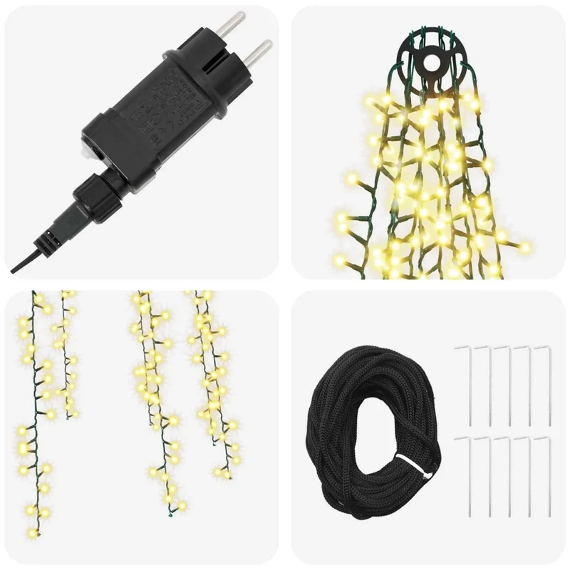 Luci per albero di Natale con 10 LED 1550 LED Bianco caldo 42053560